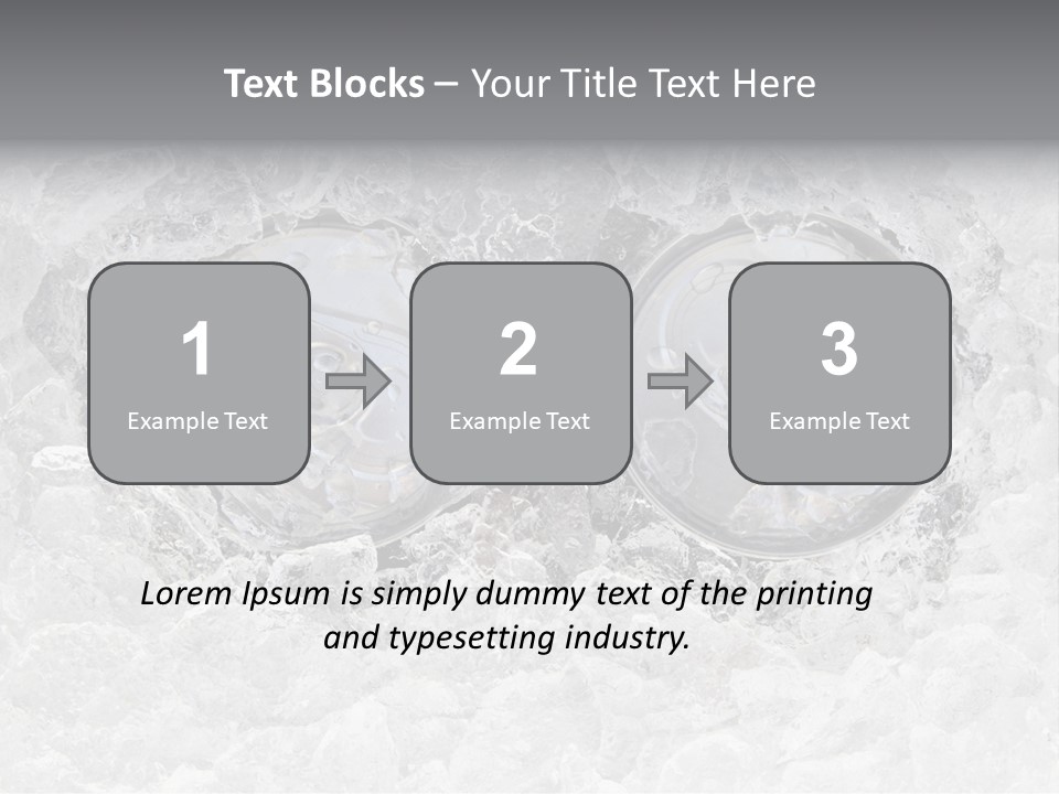 Refresh Cold Fresness PowerPoint Template
