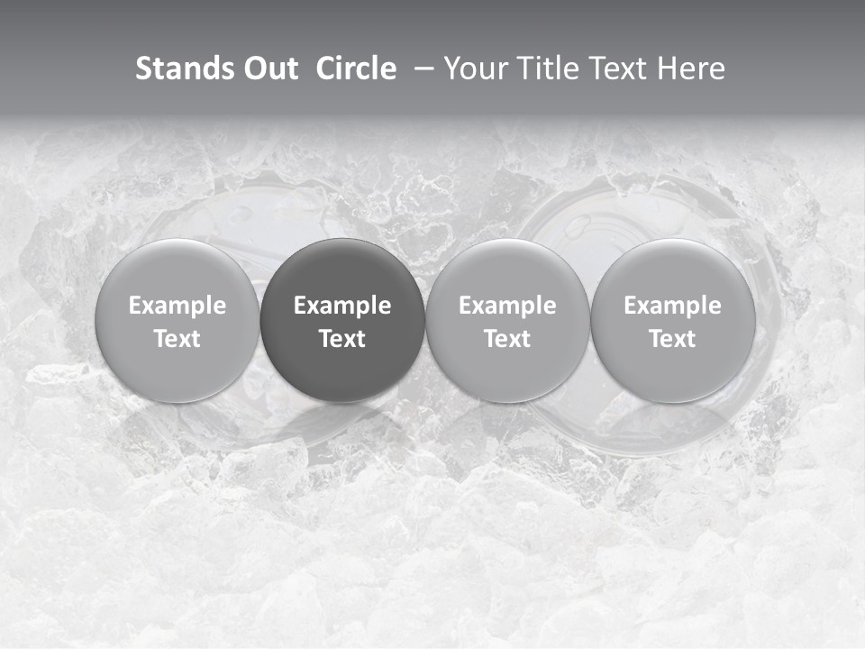 Refresh Cold Fresness PowerPoint Template