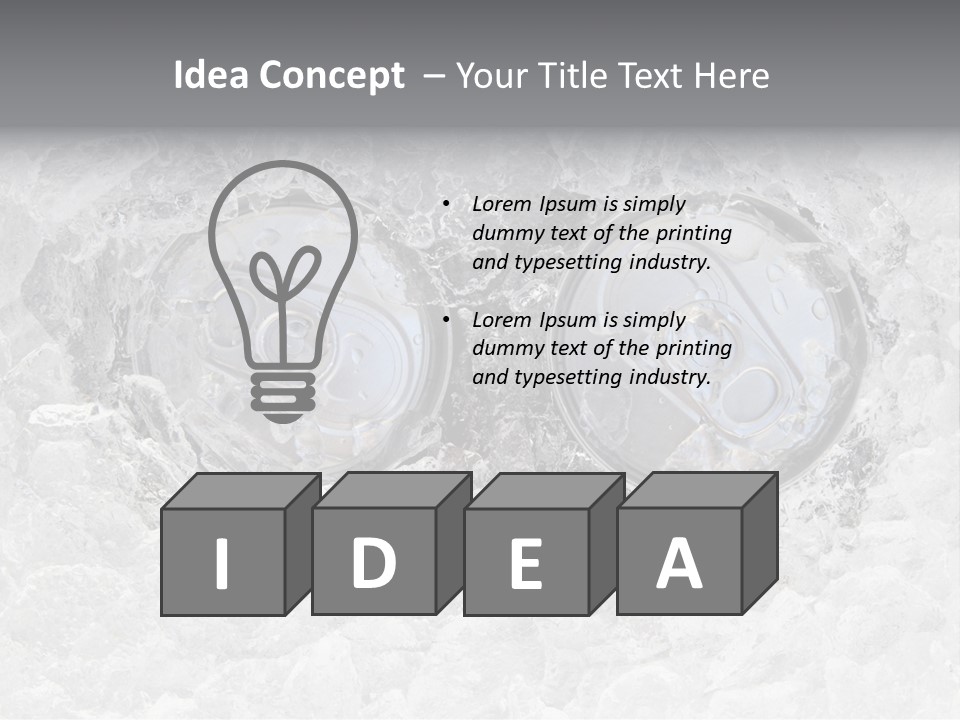Refresh Cold Fresness PowerPoint Template