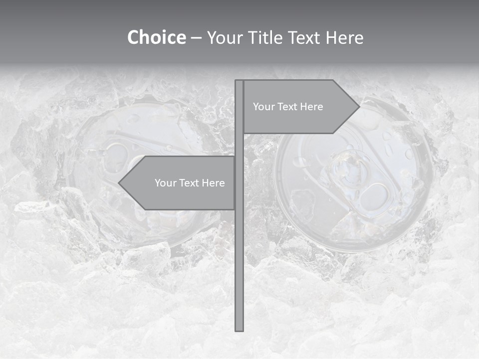 Refresh Cold Fresness PowerPoint Template