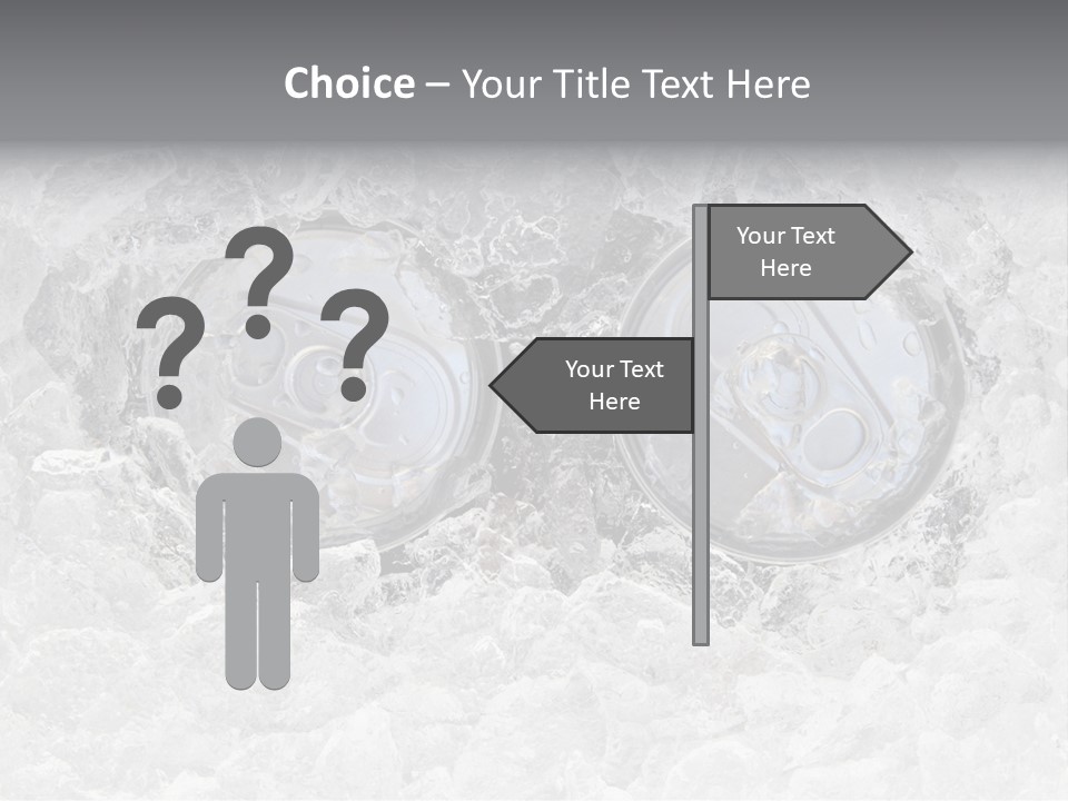 Refresh Cold Fresness PowerPoint Template