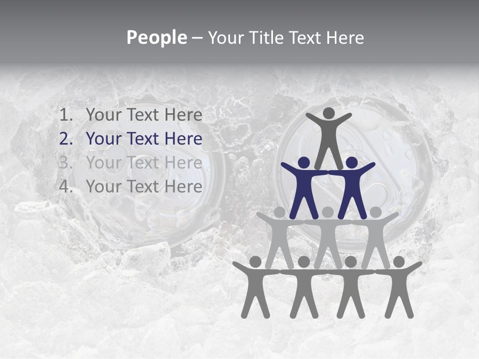 Refresh Cold Fresness PowerPoint Template