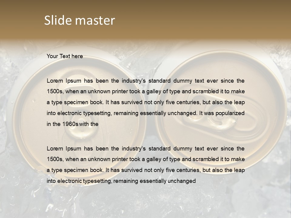 Food Cold Closeup PowerPoint Template