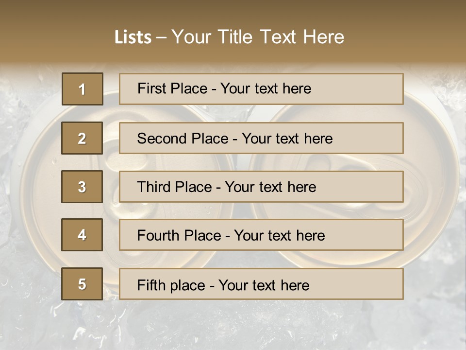 Food Cold Closeup PowerPoint Template
