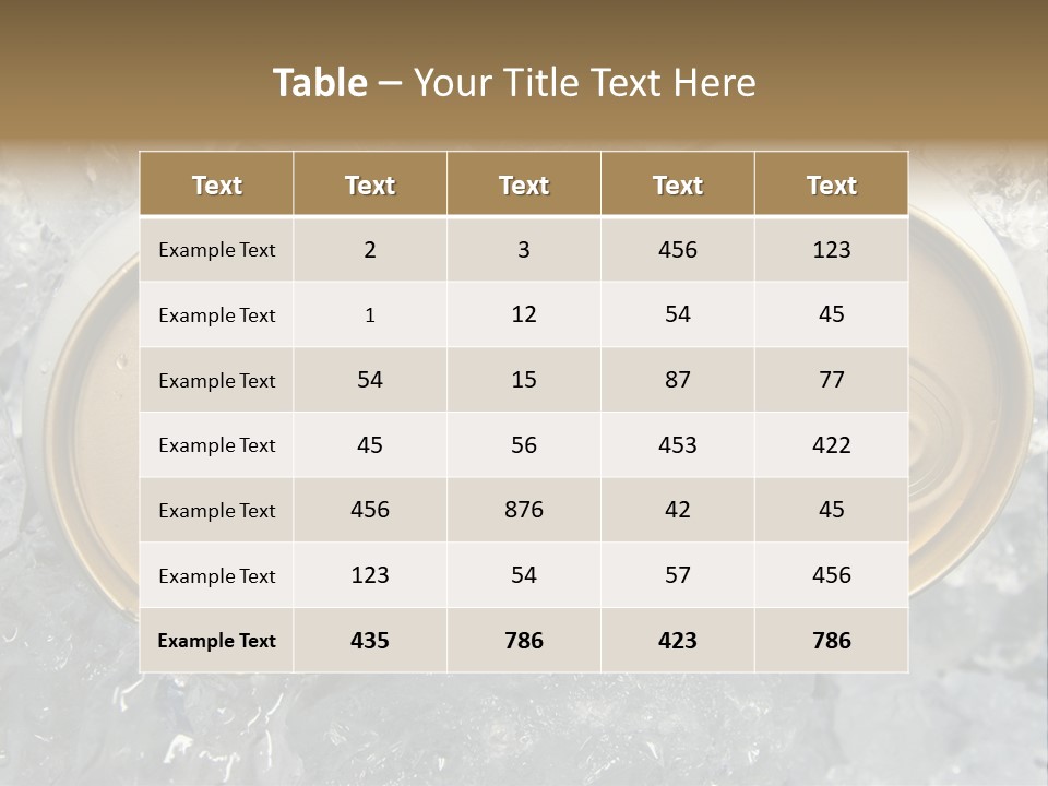 Food Cold Closeup PowerPoint Template