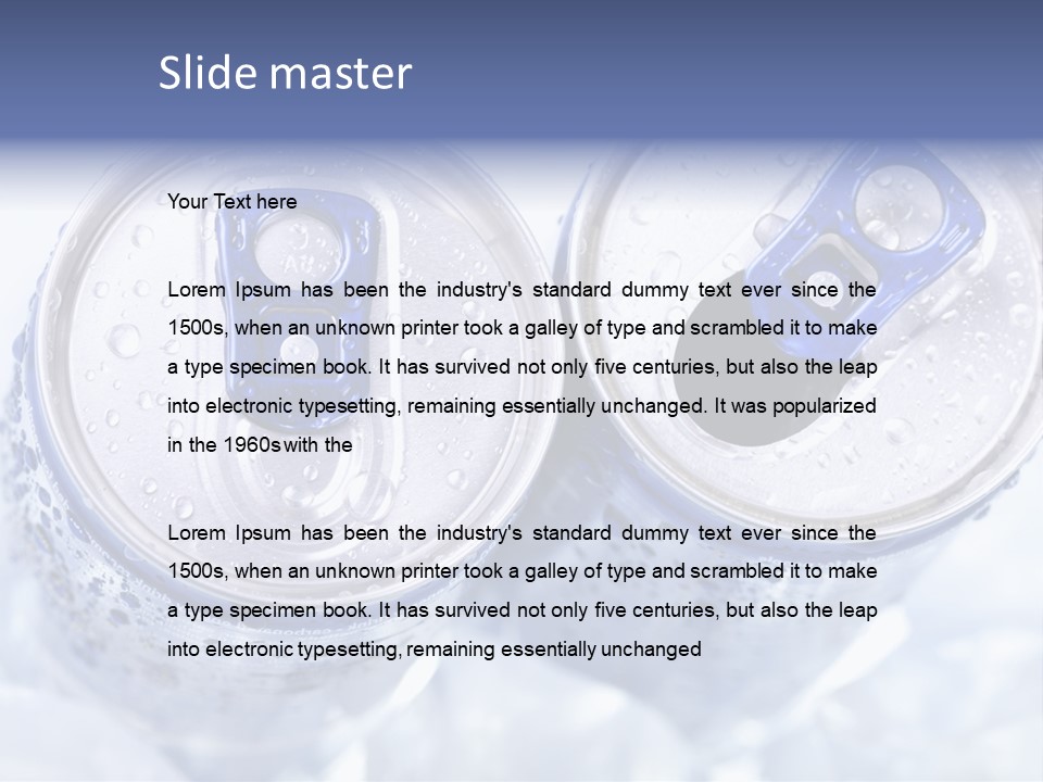 Liquid Cap Food PowerPoint Template