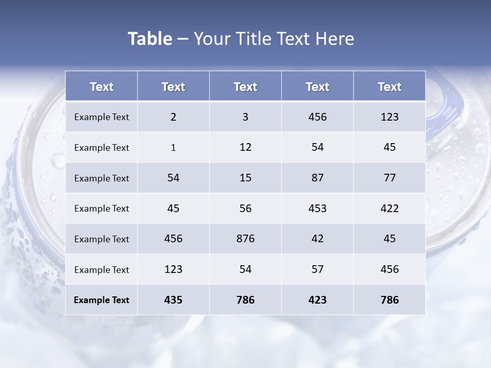 Liquid Cap Food PowerPoint Template