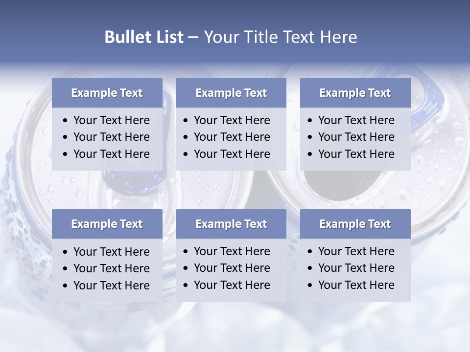 Liquid Cap Food PowerPoint Template