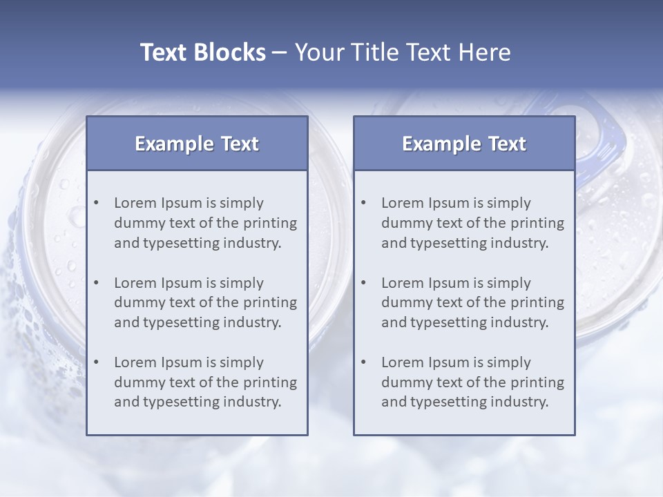 Liquid Cap Food PowerPoint Template