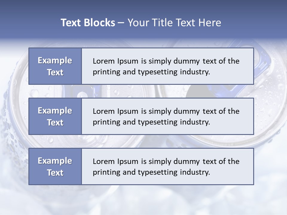 Liquid Cap Food PowerPoint Template
