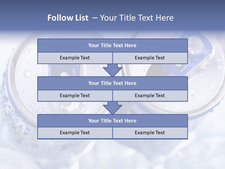 Liquid Cap Food PowerPoint Template