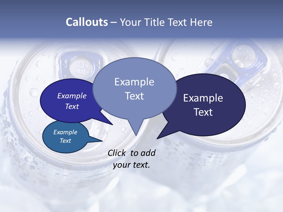 Liquid Cap Food PowerPoint Template