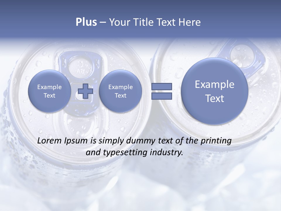 Liquid Cap Food PowerPoint Template