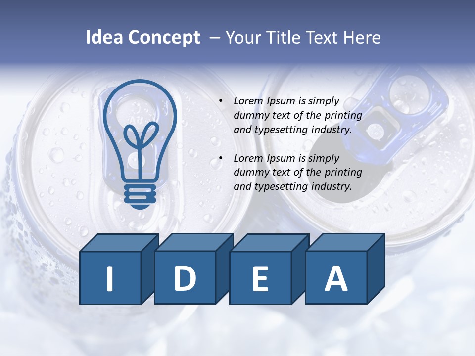 Liquid Cap Food PowerPoint Template