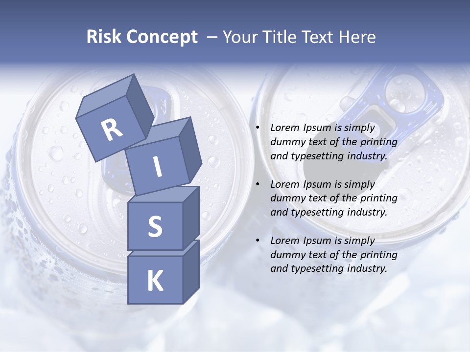Liquid Cap Food PowerPoint Template