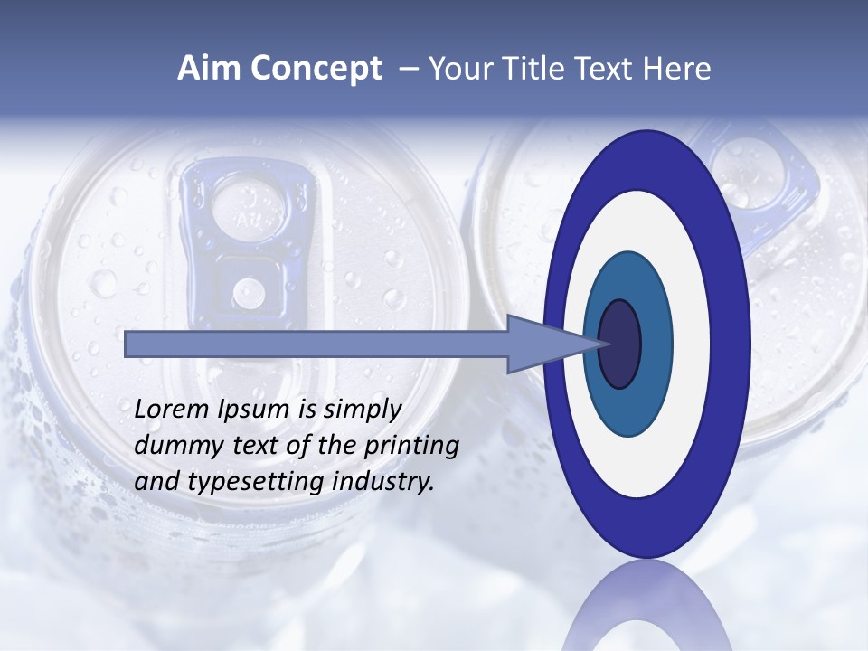 Liquid Cap Food PowerPoint Template