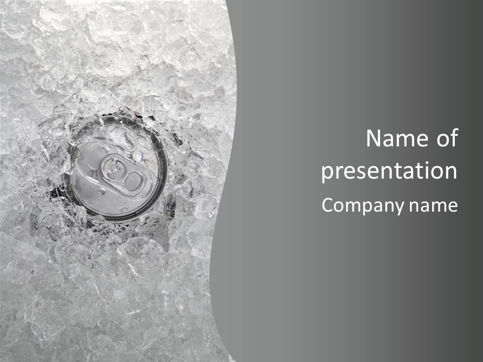 Beer Texture Ice PowerPoint Template