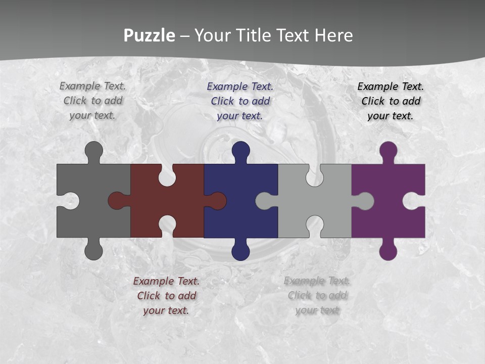 Beer Texture Ice PowerPoint Template