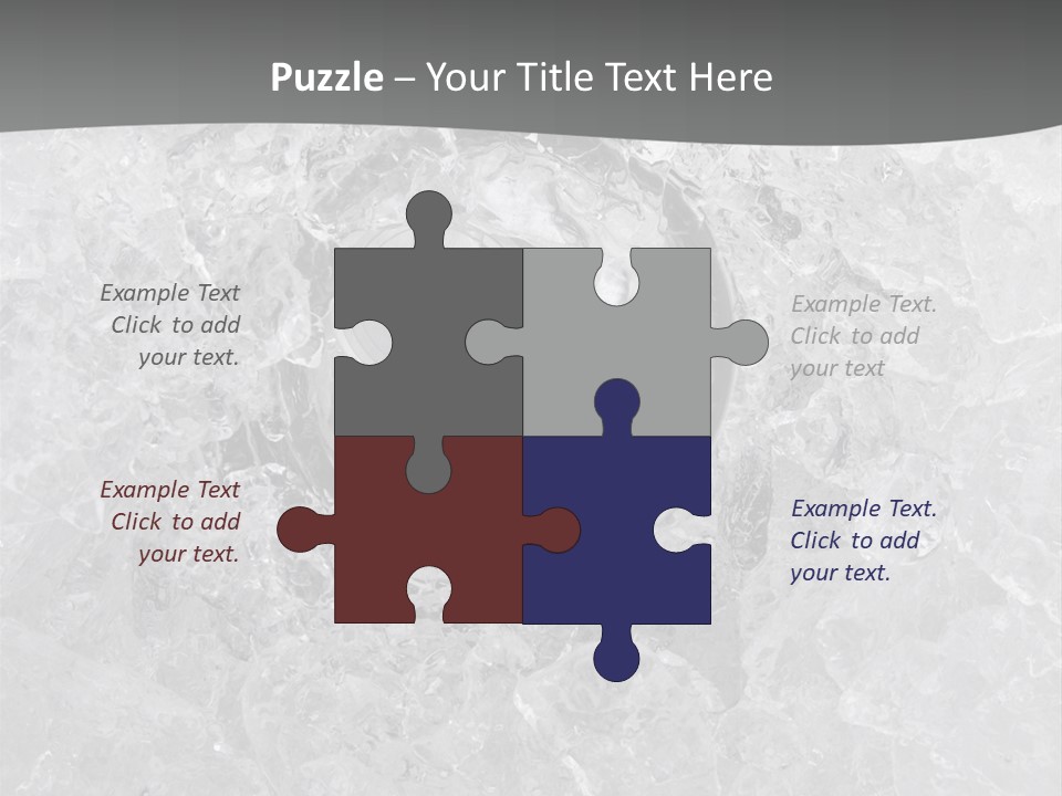 Beer Texture Ice PowerPoint Template