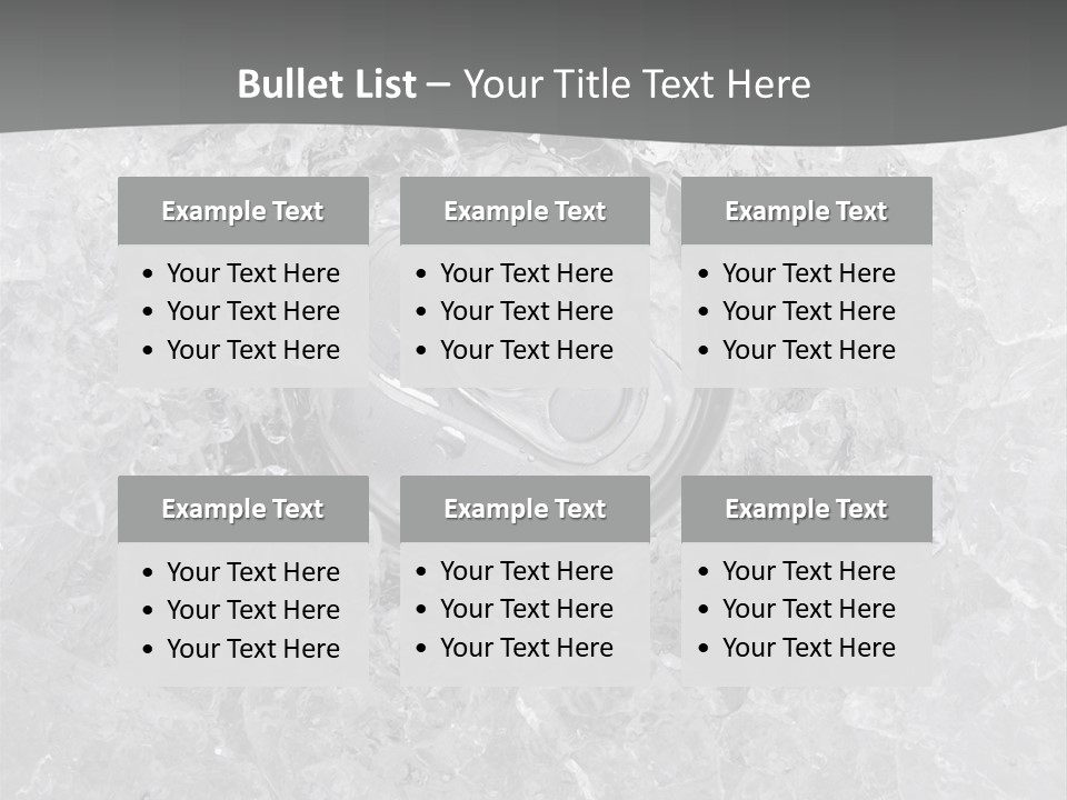 Beer Texture Ice PowerPoint Template