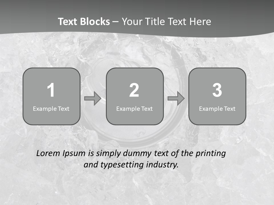 Beer Texture Ice PowerPoint Template