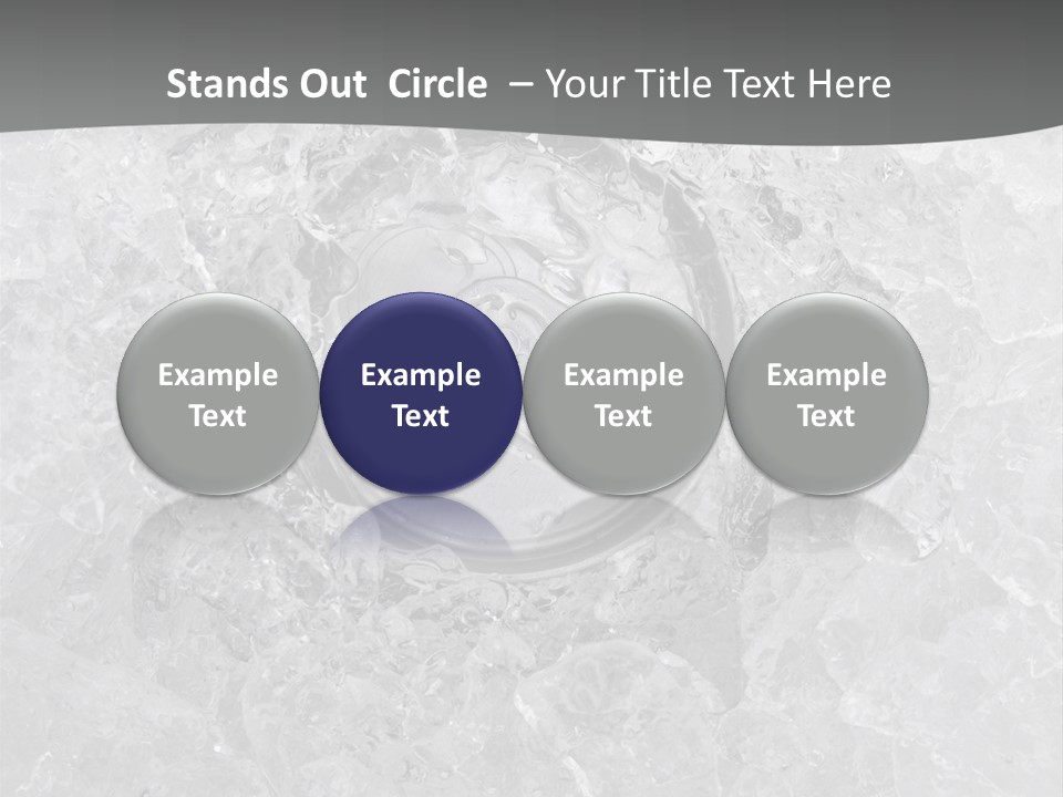 Beer Texture Ice PowerPoint Template