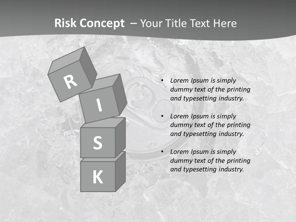 Beer Texture Ice PowerPoint Template