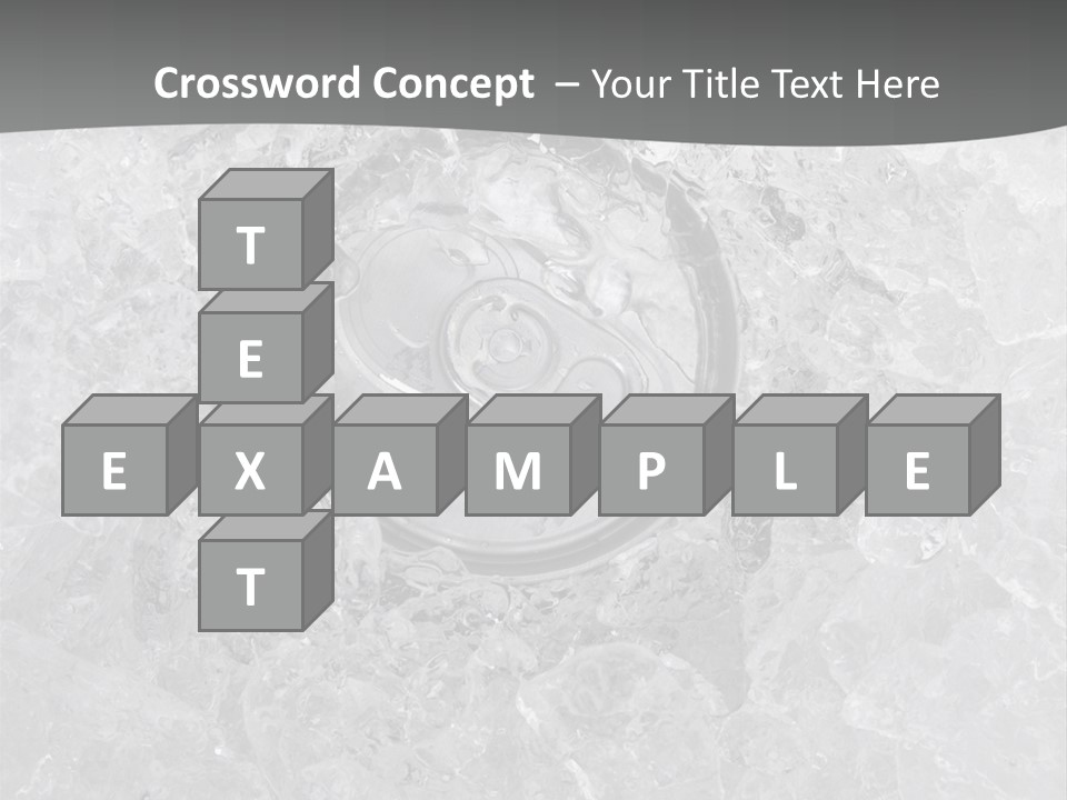 Beer Texture Ice PowerPoint Template