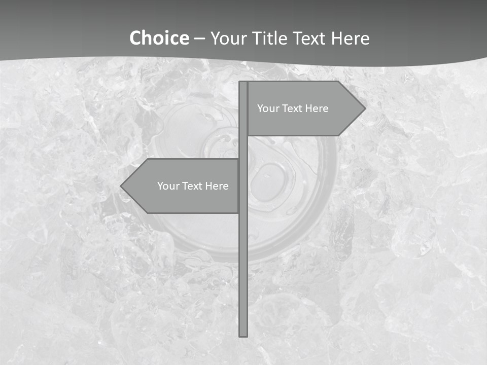 Beer Texture Ice PowerPoint Template