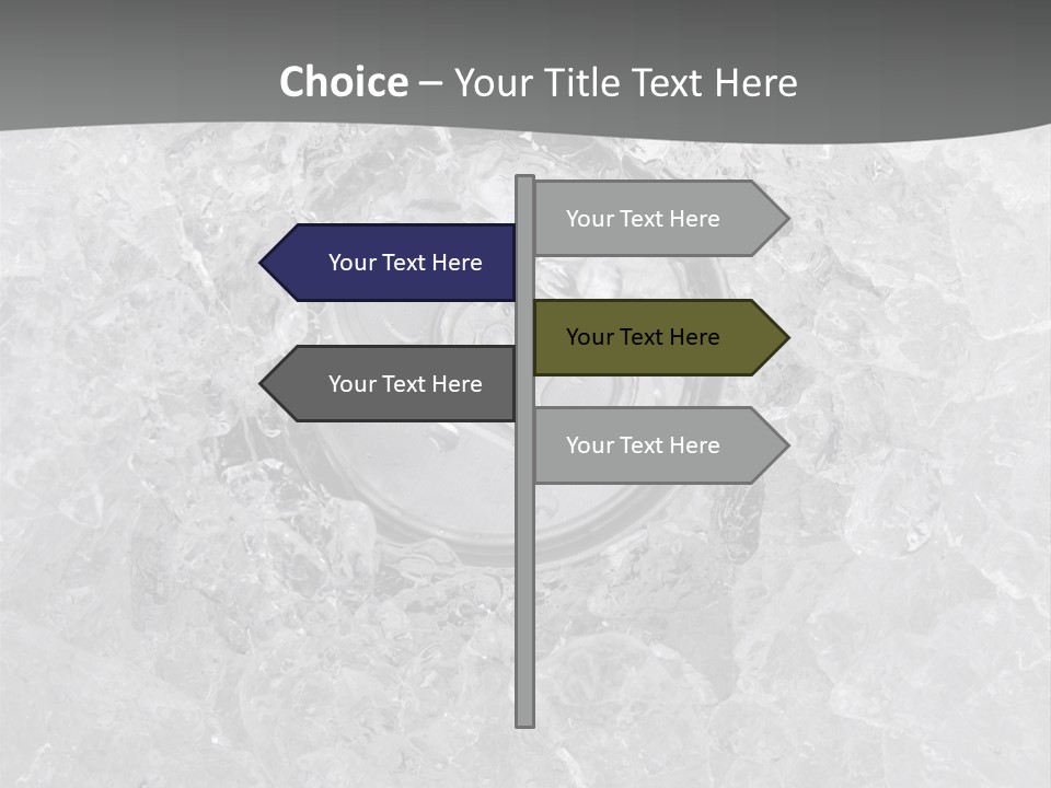 Beer Texture Ice PowerPoint Template