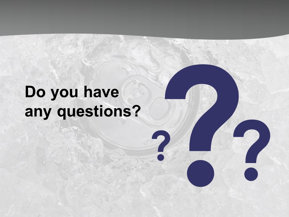 Beer Texture Ice PowerPoint Template