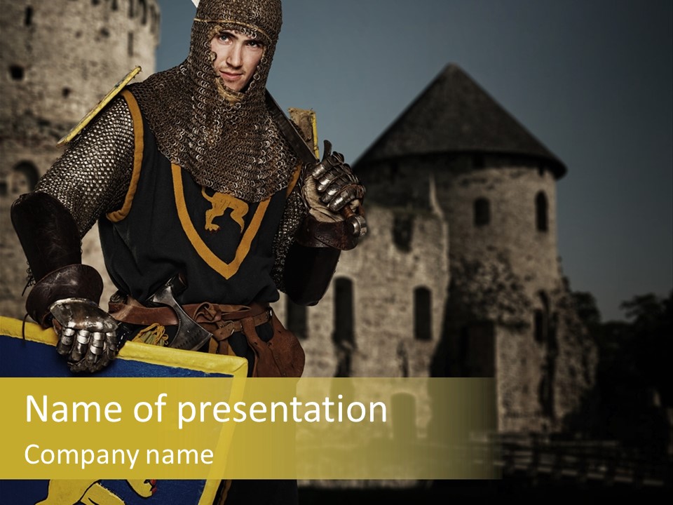 Ancient Landmark Fortress PowerPoint Template