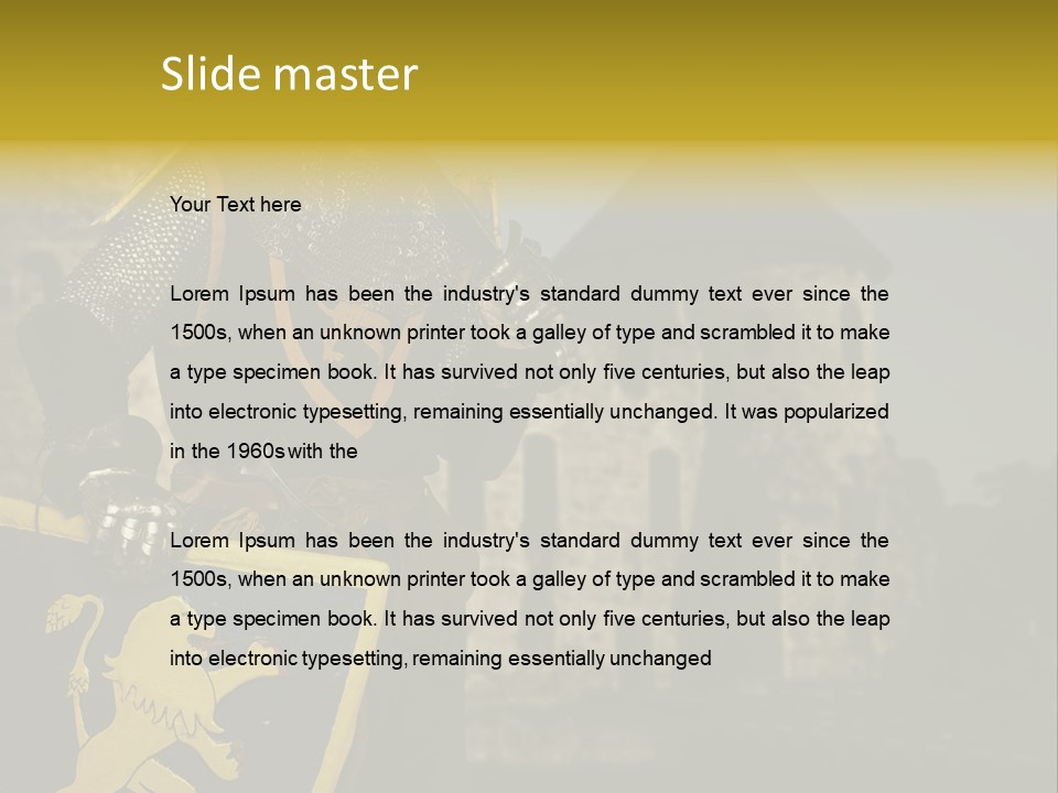 Ancient Landmark Fortress PowerPoint Template