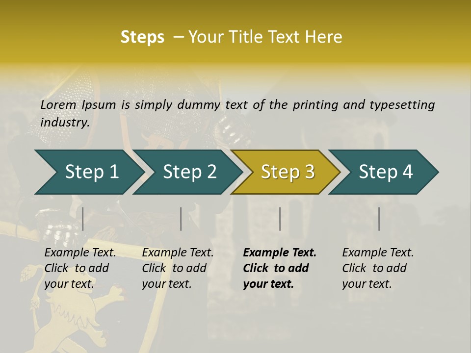 Ancient Landmark Fortress PowerPoint Template