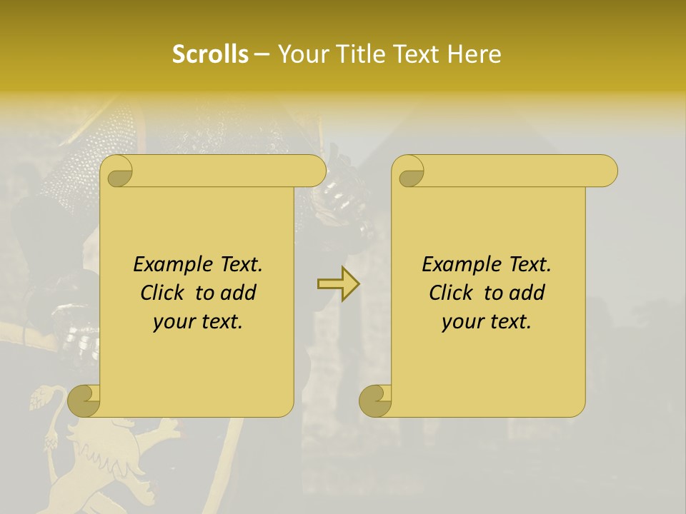 Ancient Landmark Fortress PowerPoint Template
