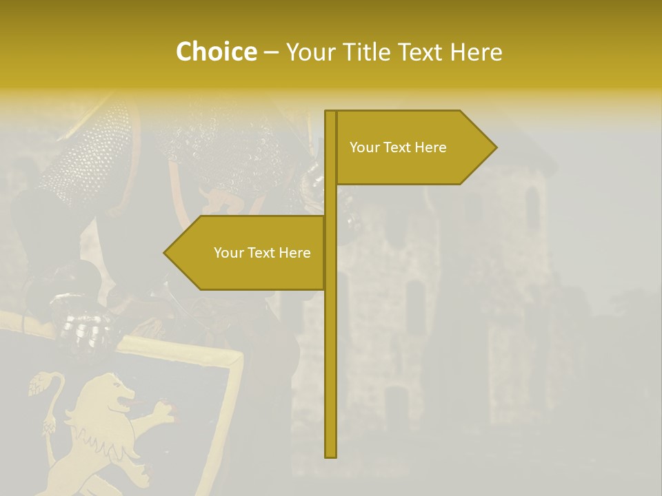 Ancient Landmark Fortress PowerPoint Template