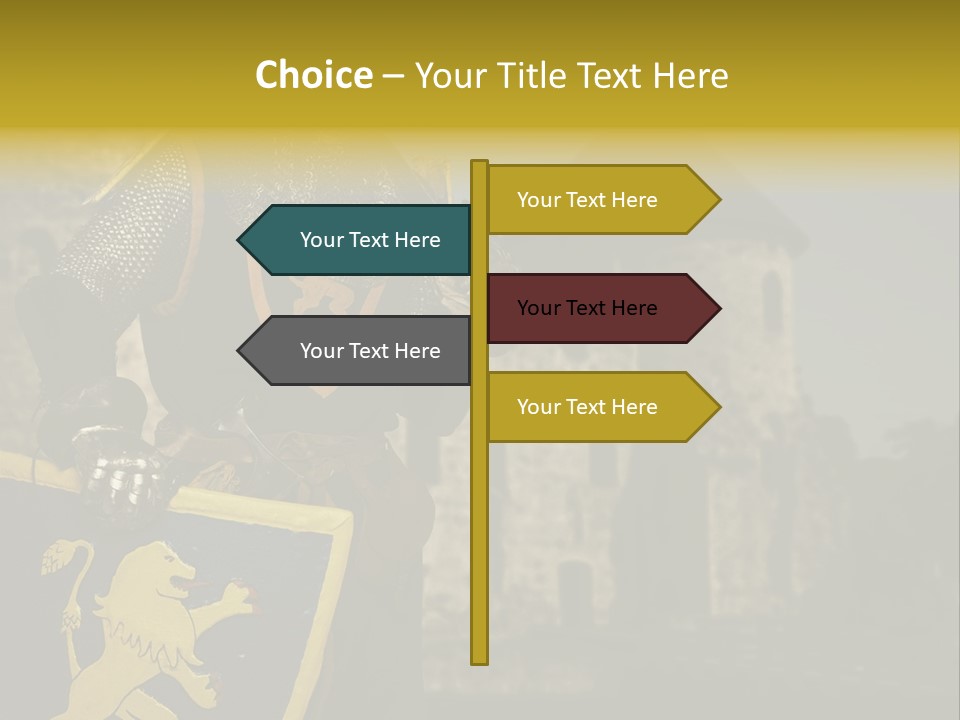 Ancient Landmark Fortress PowerPoint Template