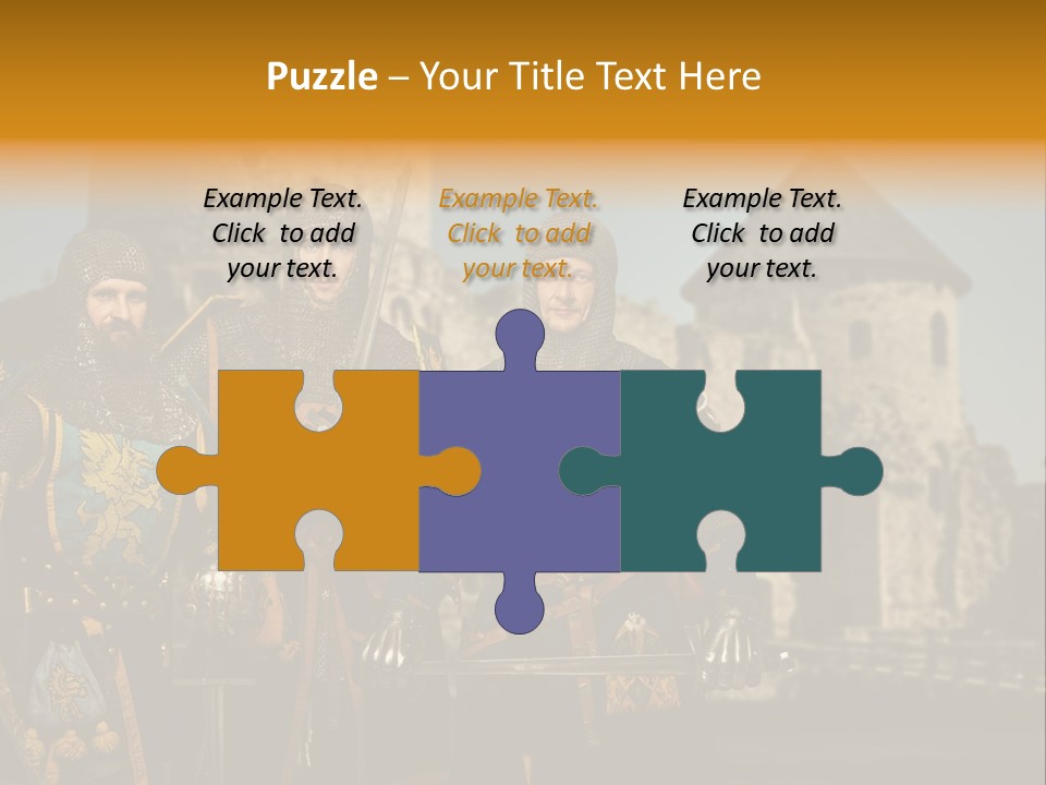 Traditional Protection Castle PowerPoint Template