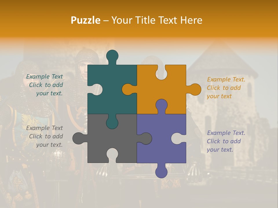 Traditional Protection Castle PowerPoint Template