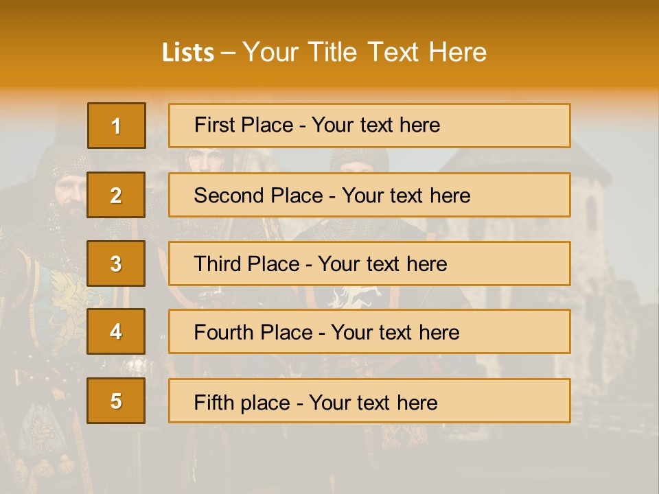 Traditional Protection Castle PowerPoint Template