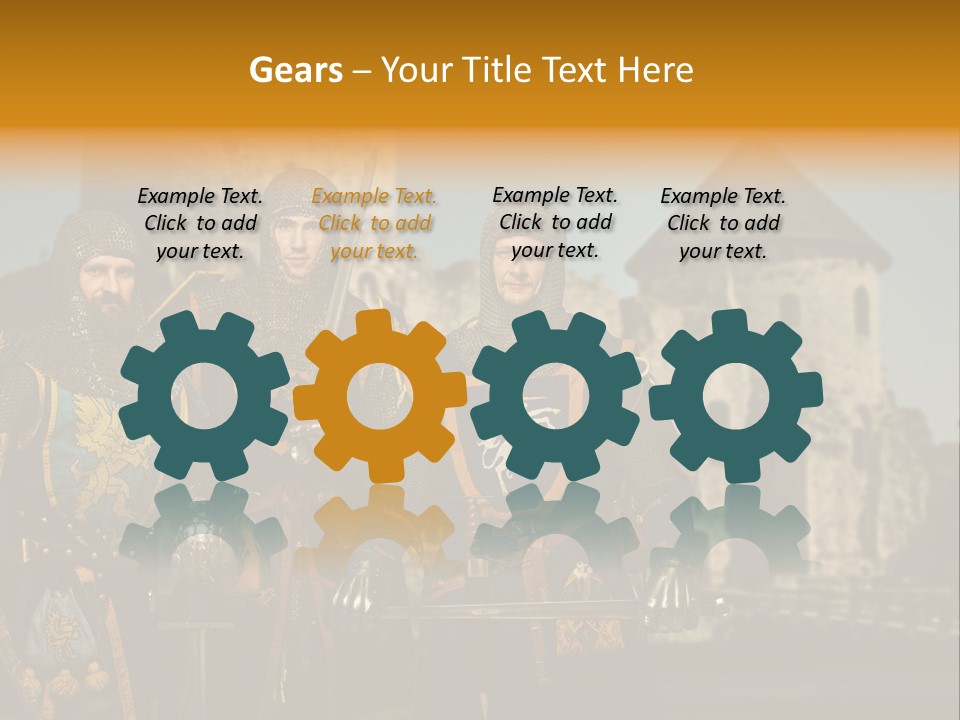 Traditional Protection Castle PowerPoint Template