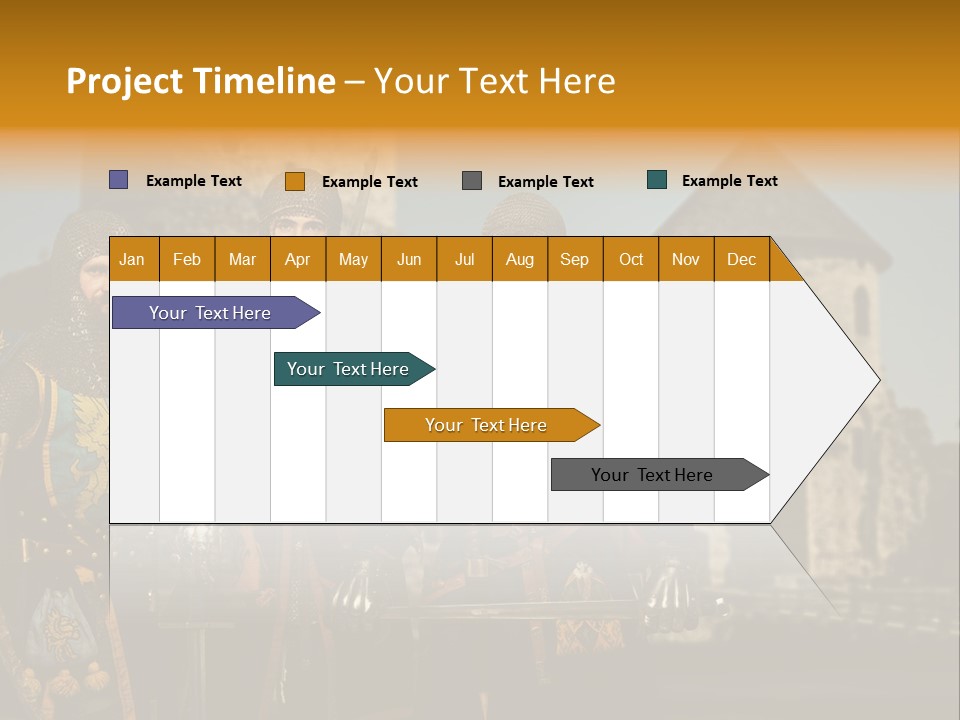 Traditional Protection Castle PowerPoint Template
