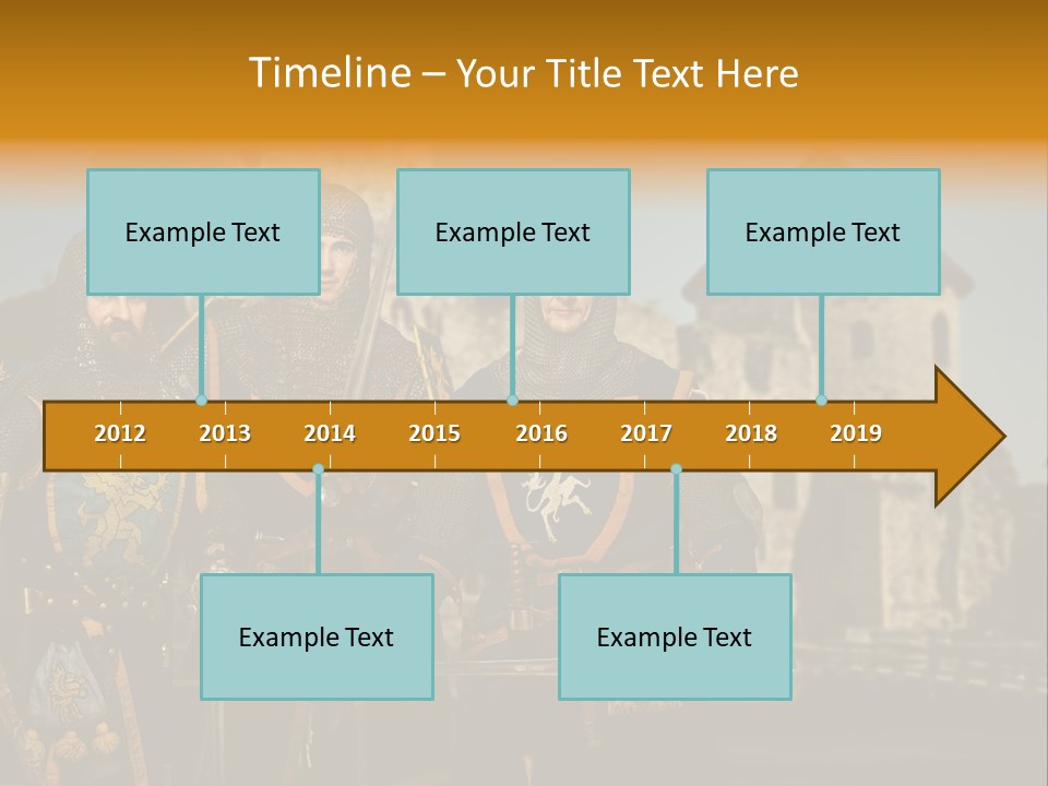 Traditional Protection Castle PowerPoint Template