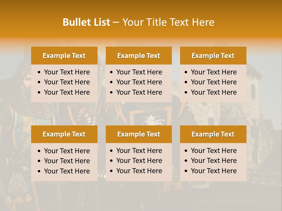 Traditional Protection Castle PowerPoint Template