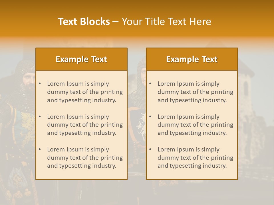 Traditional Protection Castle PowerPoint Template