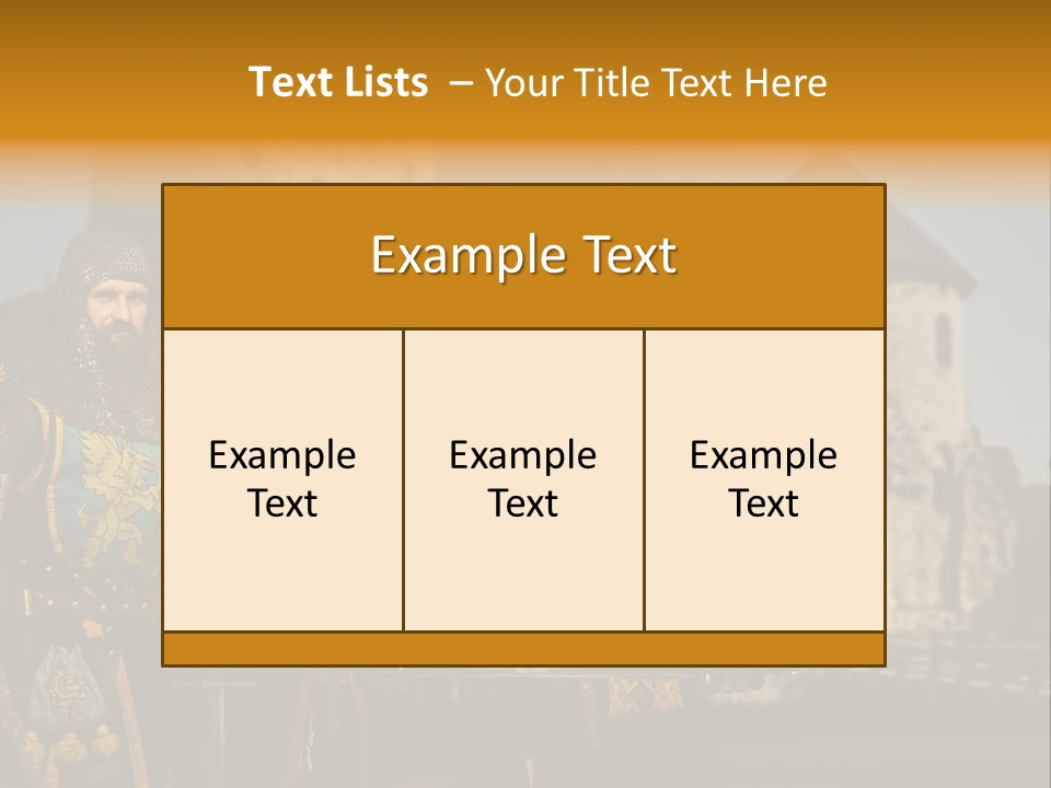 Traditional Protection Castle PowerPoint Template