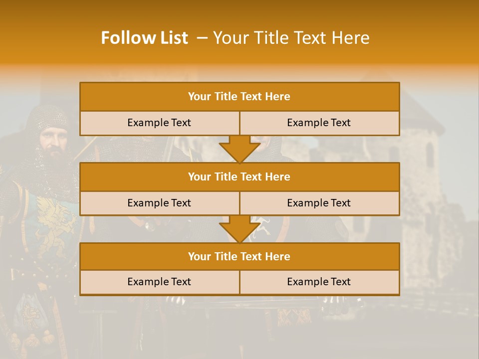 Traditional Protection Castle PowerPoint Template