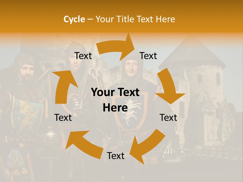 Traditional Protection Castle PowerPoint Template