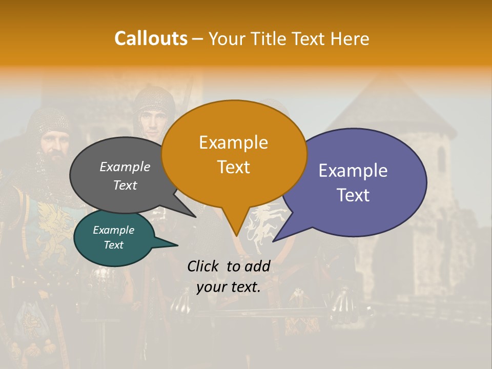 Traditional Protection Castle PowerPoint Template