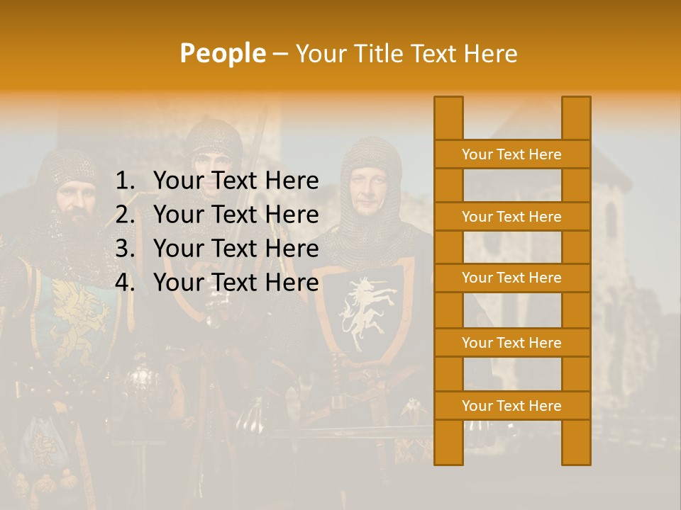 Traditional Protection Castle PowerPoint Template